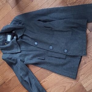 Grey peacoat